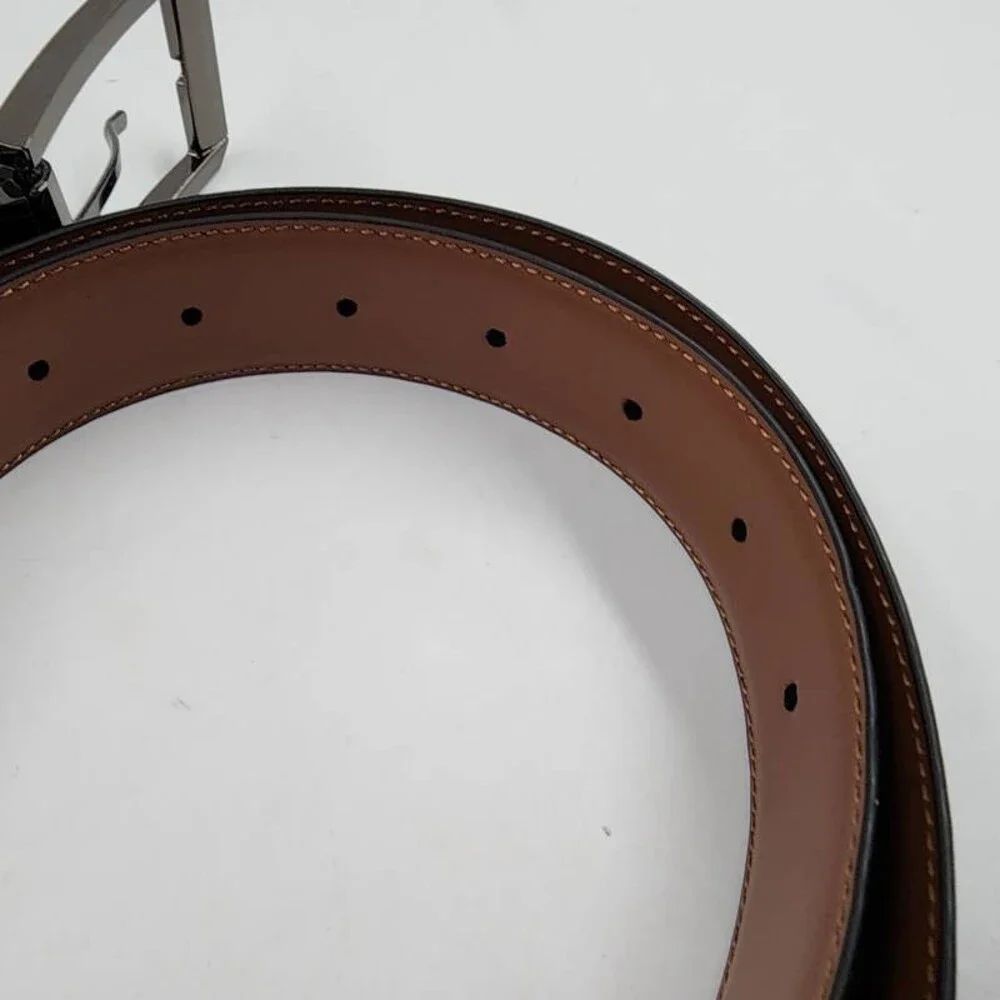 Perry Ellis Portfolio Love Triangle Reversible Belt Men's M 34/36 Black